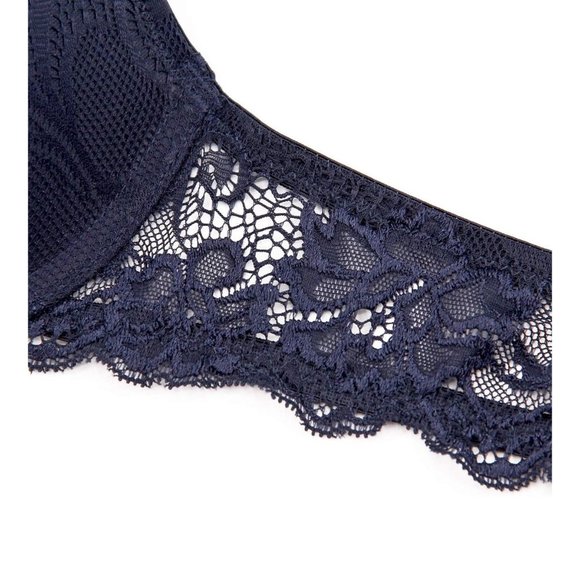 Deyllo Women’s Push Up Lace Bra Comfort Padded Underwire Bra Lift Up Add One Cup - Picture 3 of 5